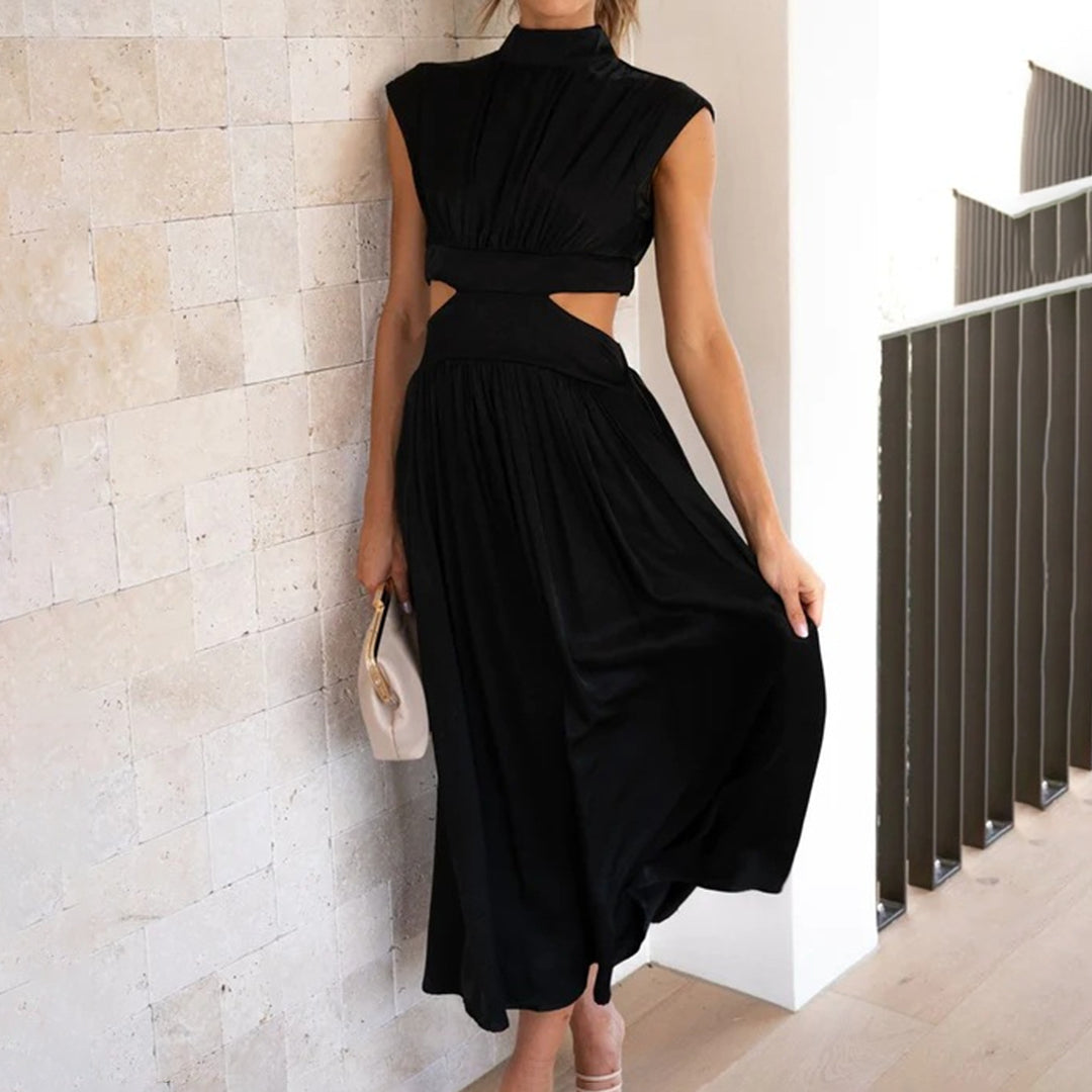 Vestido Sin Mangas Feminino Elegante - Vestiria