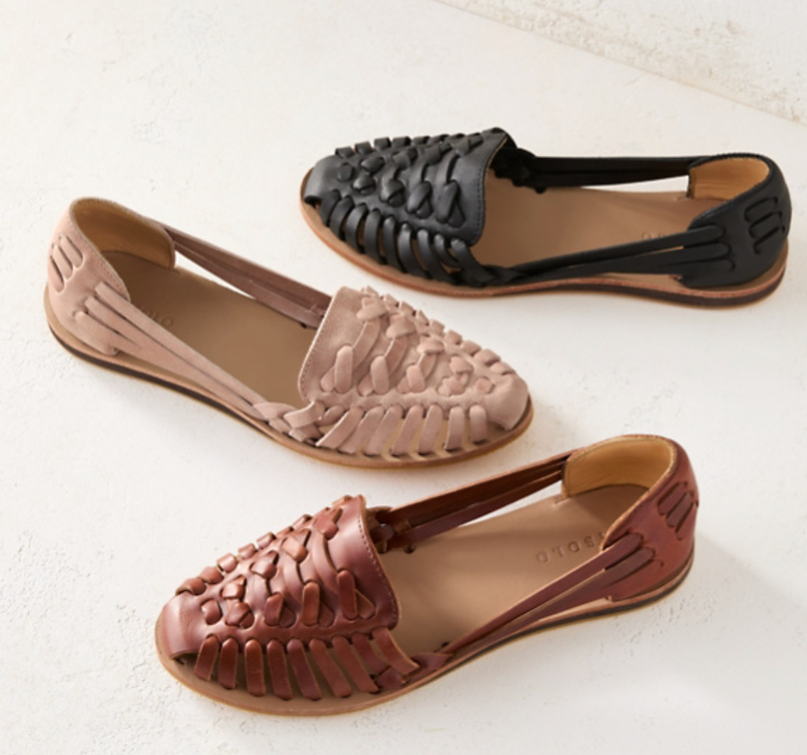 Zapatos Planos de Mujer Cuero Trenzado Estilo Chic - Vestiria