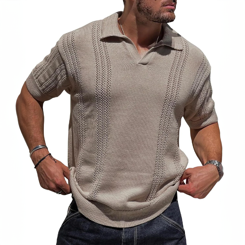 Camisa Polo Clásica Tejida - Vestiria