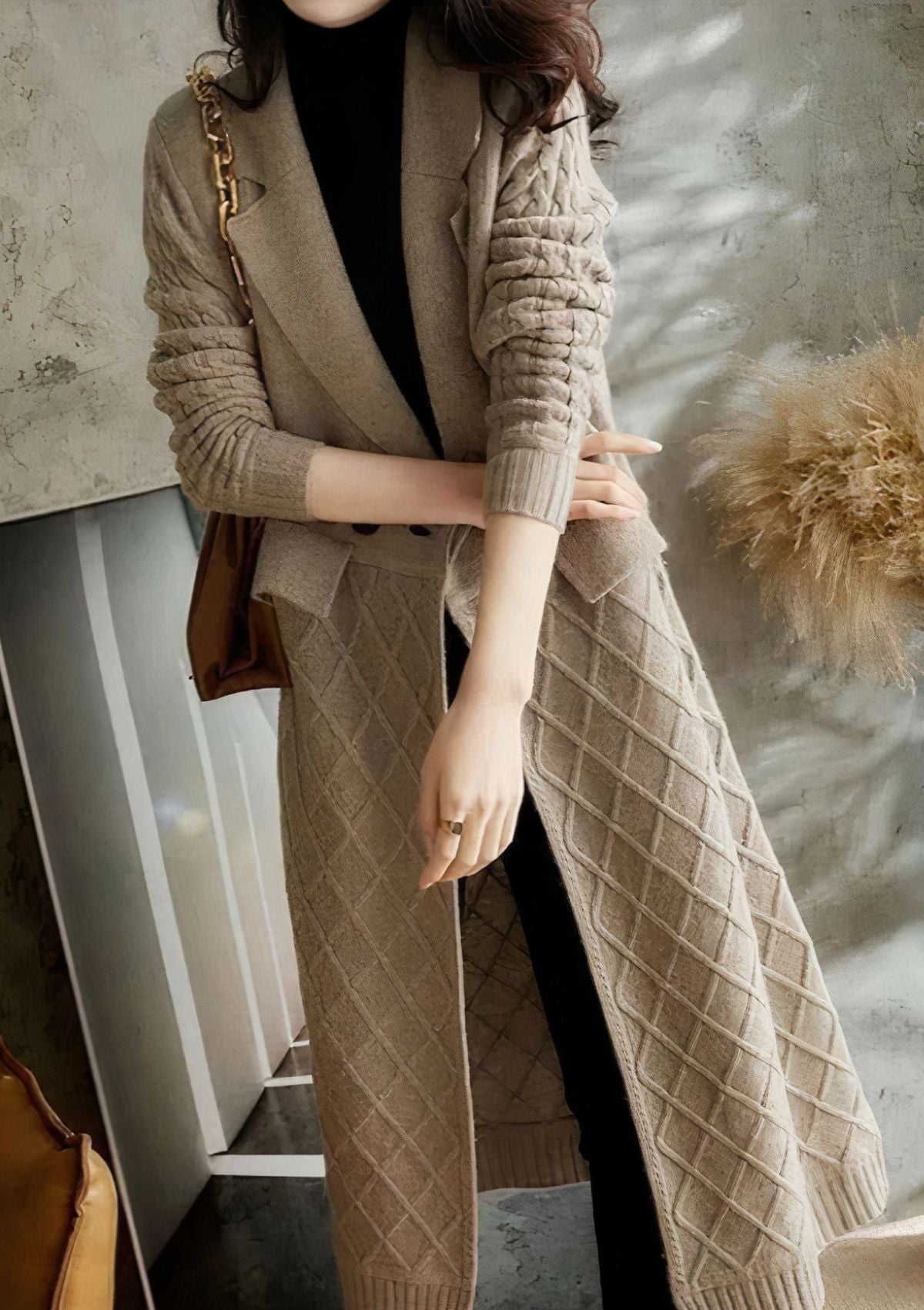 Abrigo Cardigan Femenino Largo y Cómodo - Vestiria
