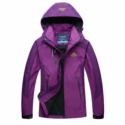 Chaquetón Impermeable con Capucha Mujer