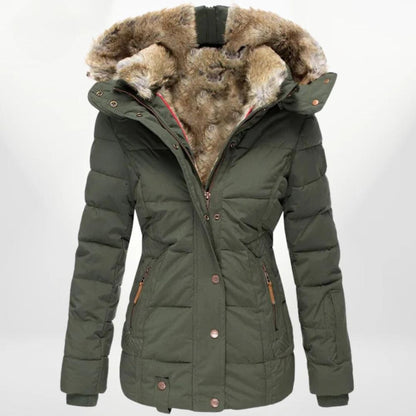 Abrigo Invernal Mujer Capucha Acogedor