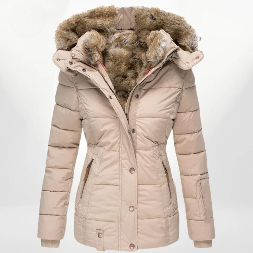 Abrigo Invernal Mujer Capucha Acogedor