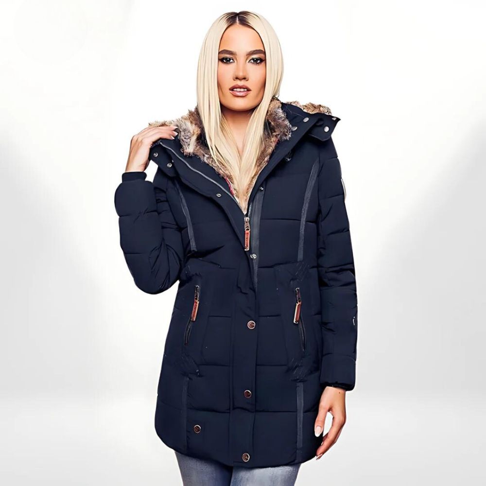 Abrigo Invernal Mujer Capucha Acogedor - Vestiria