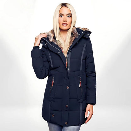 Abrigo Invernal Mujer Capucha Acogedor - Vestiria