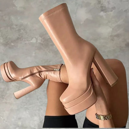 Botas Mujer Estilo Alto Elegante - Vestiria