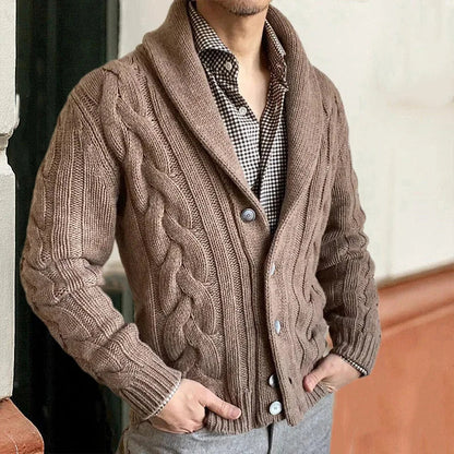 Cárdigan Hombre Abrigado Invierno