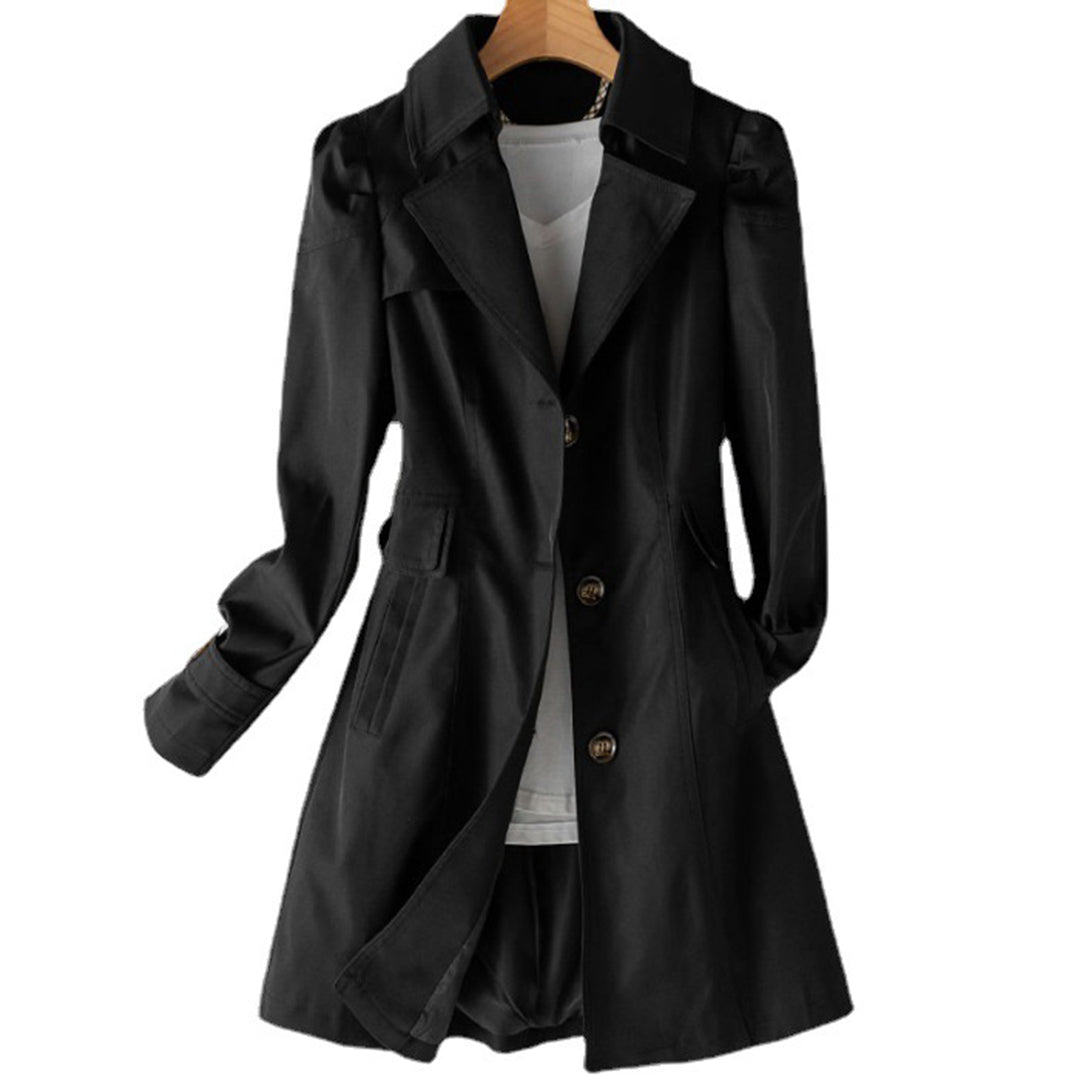 Abrigo Impermeable Largo Mujer Elegante - Vestiria