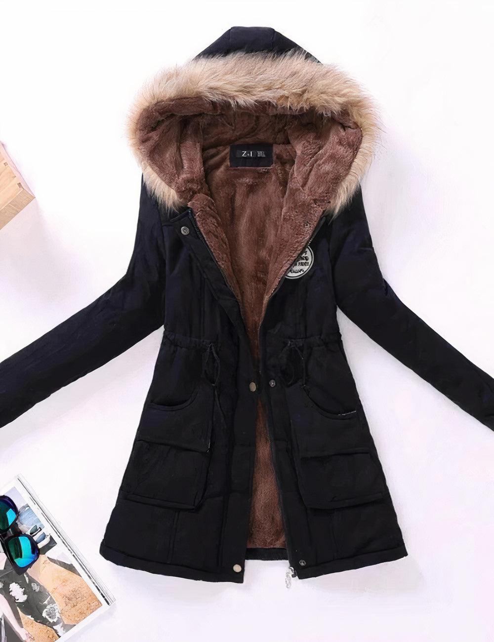 Chaqueta Mujer Forro Polar Suave Cálido