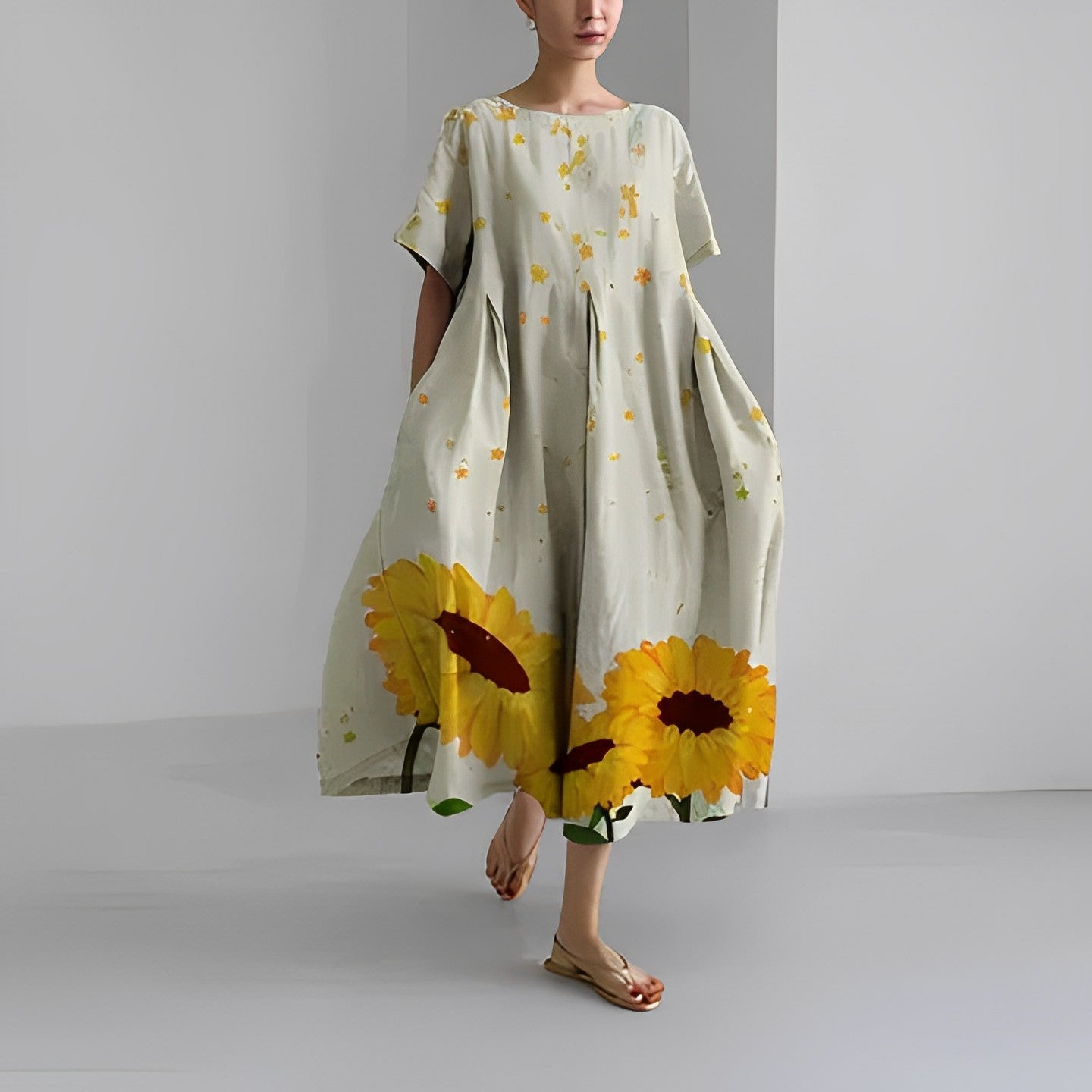 Vestido Florado Estilo Boho