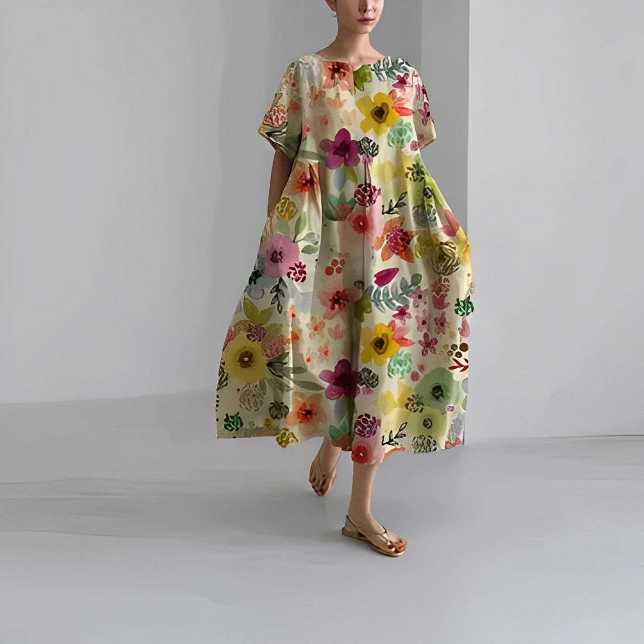 Vestido Florado Estilo Boho