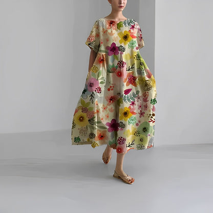 Vestido Flor de Mujer con Estilo Boho Chic