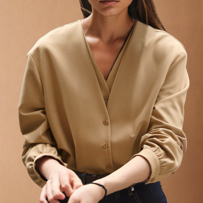 Blusa Seda Ligera con Volantes