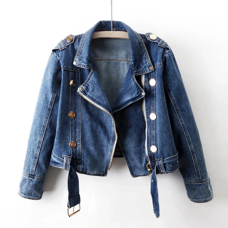 Chaqueta Denim Casual Estilo Clásico - Vestiria