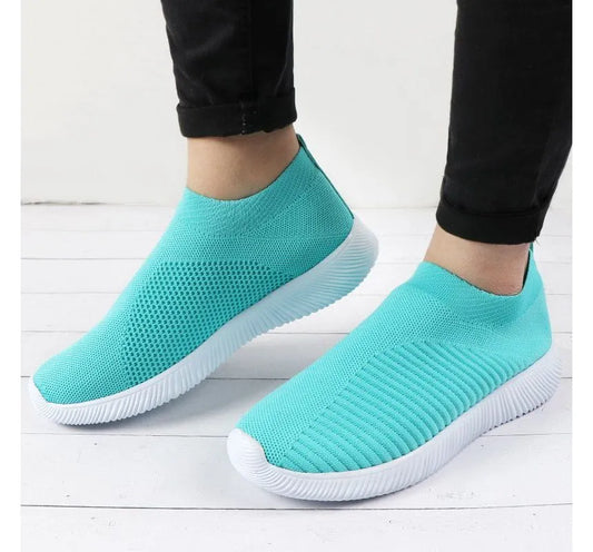 Sandalias Planas Elegantes Sin Cordones - Vestiria