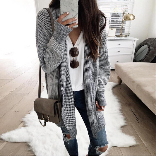 Chaqueta Cuadros Mujer Estilo Rural - Vestiria