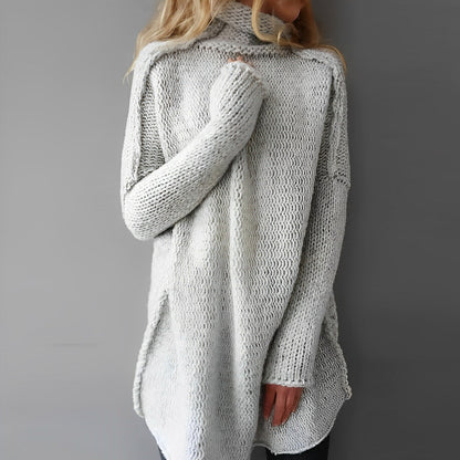Jersey mujer largo suave cálido invierno - Vestiria
