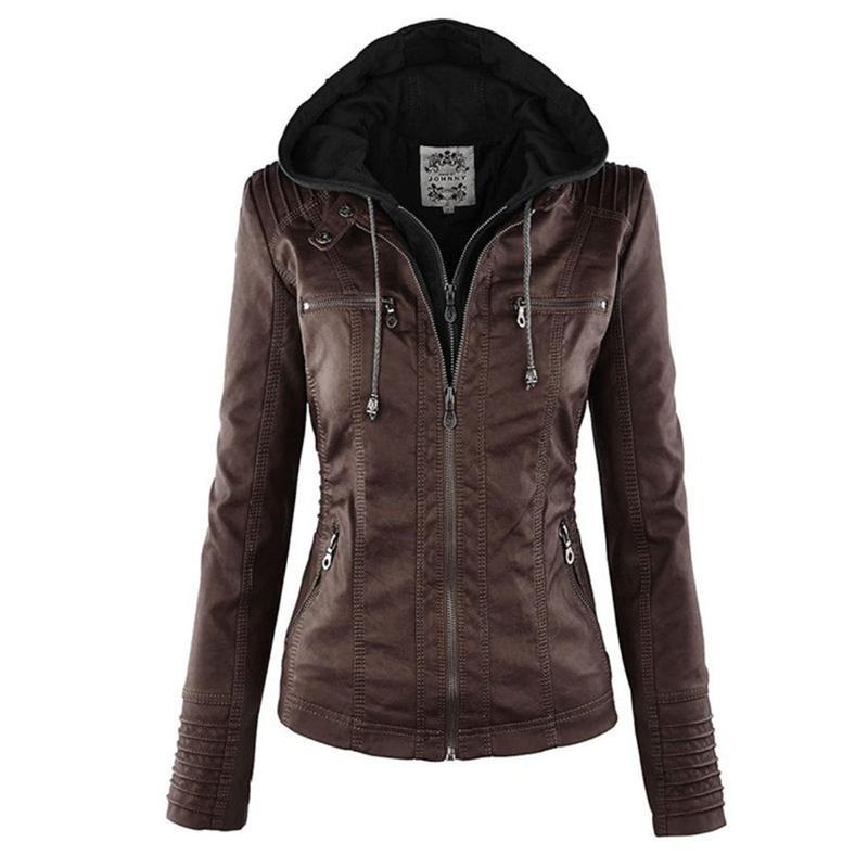 Chaqueta mujer deportiva con capucha y cremallera