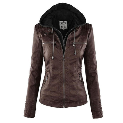Chaqueta mujer deportiva con capucha y cremallera