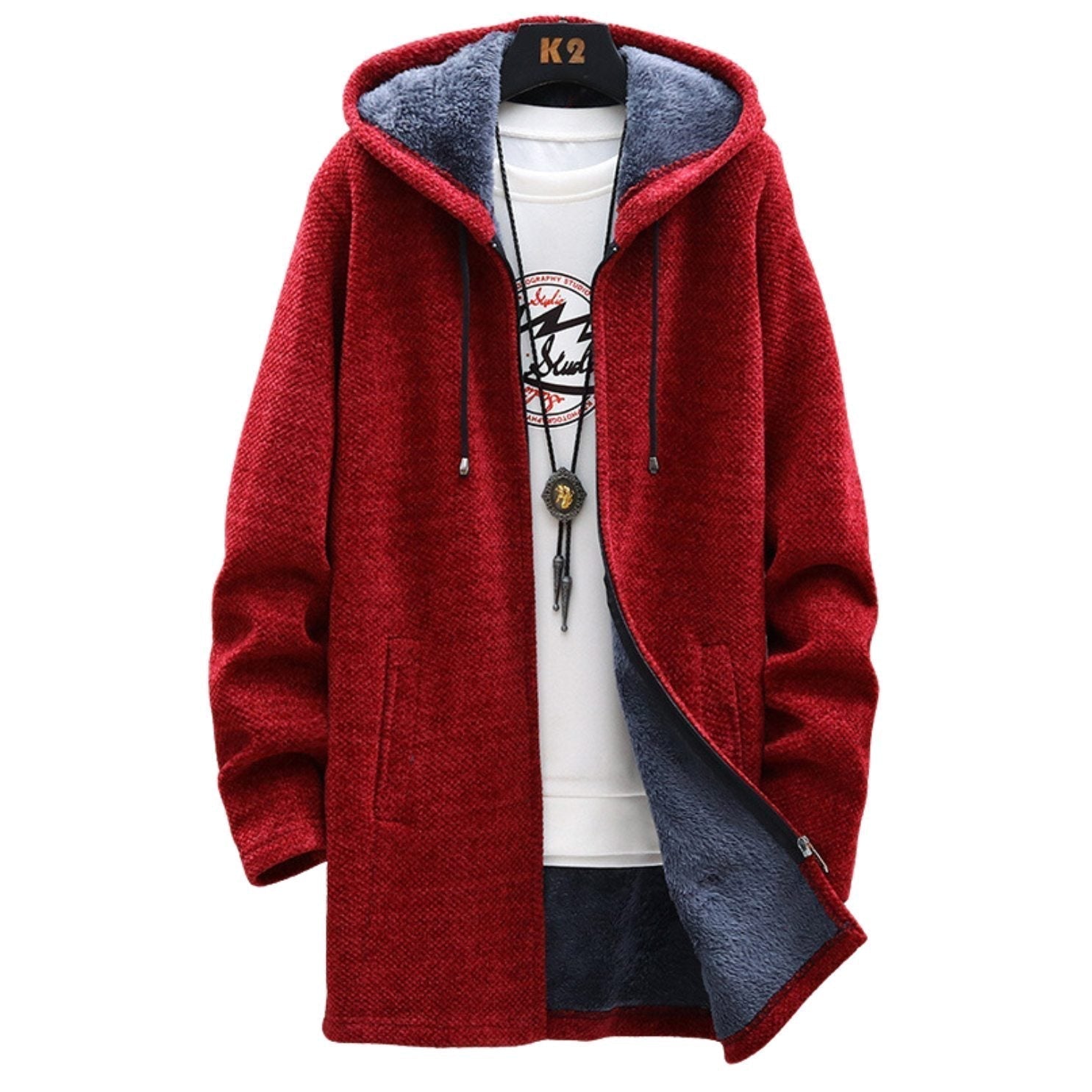 Abrigo Largo Mujer Capucha Ajustable - Vestiria