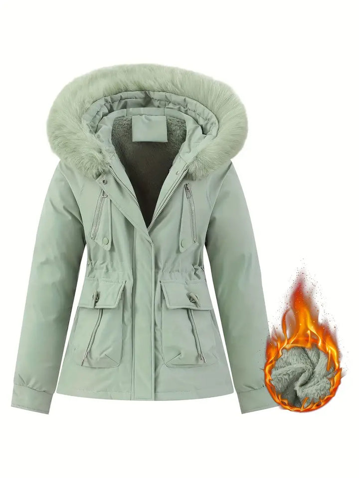 Chaqueta Invierno Mujer Piel Ajustable