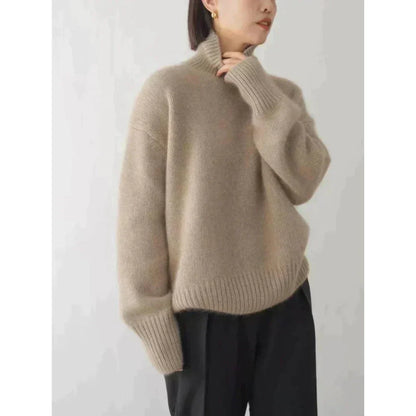 Jerséis Cuello Alto Femeninos Elegantes