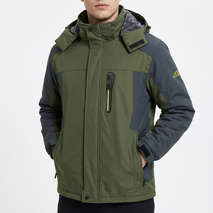 Chaqueta Deportiva Con Capucha y Colores Vibrantes Hombre