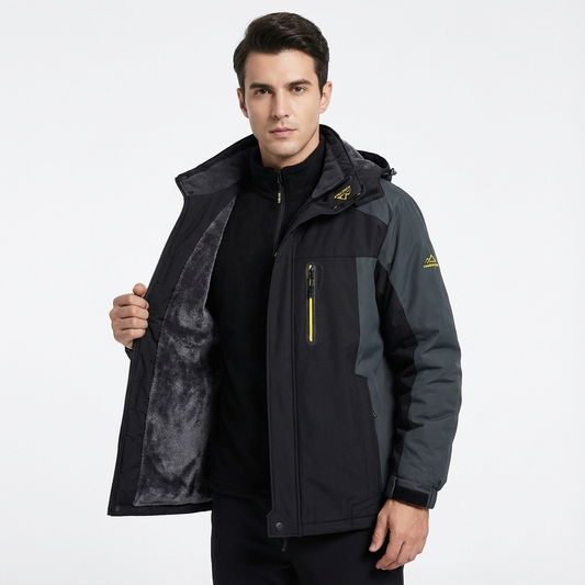 Chaqueta Deportiva Con Capucha y Colores Vibrantes Hombre - Clara Moda