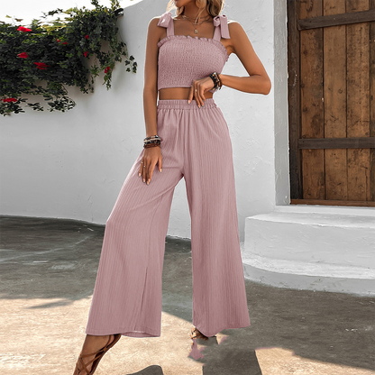 Conjunto Mujer Elegante Pantalón Top