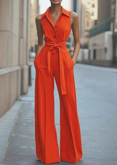 Mono Mujer Primavera Con Bolsillos Amplio - Vestiria