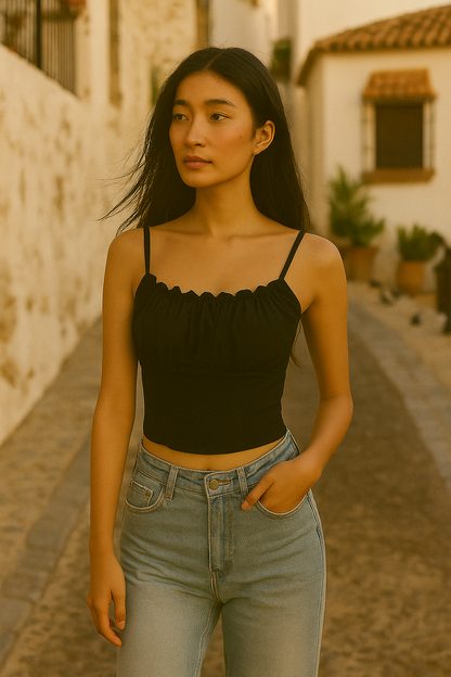 Top Mujer Sin Mangas Florales Verano