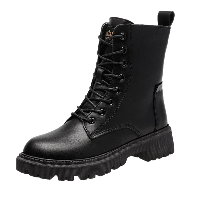 Botas Invierno Negras de Cuero Elegantes