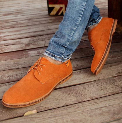 Zapatos de ante para hombre de estilo clásico