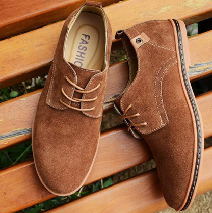 Zapatos de ante para hombre de estilo clásico