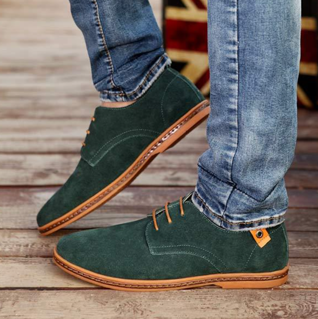 Zapatos de ante para hombre de estilo clásico - Vestiria