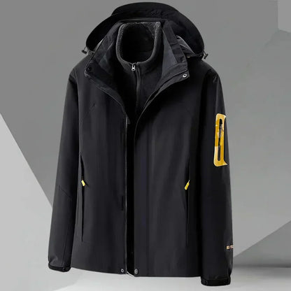 Chaquetón Impermeable con Capucha Hombre