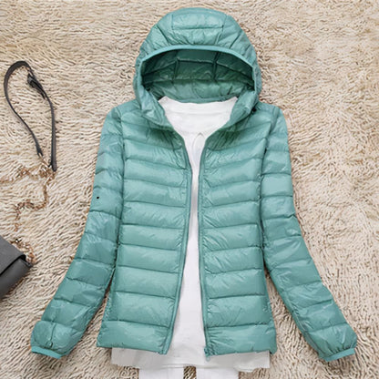 Chaquetón de plumas ligero y compacto mujer