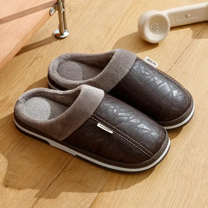 Zapatillas de cuero hombre elegantes