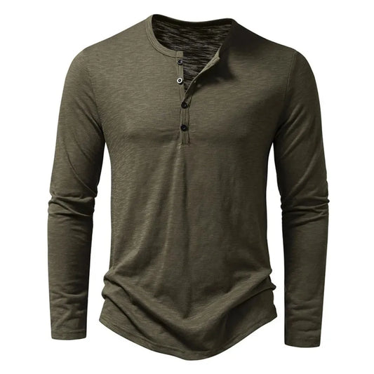 Camiseta Hombre Manga Larga Corte Clásico - Vestiria