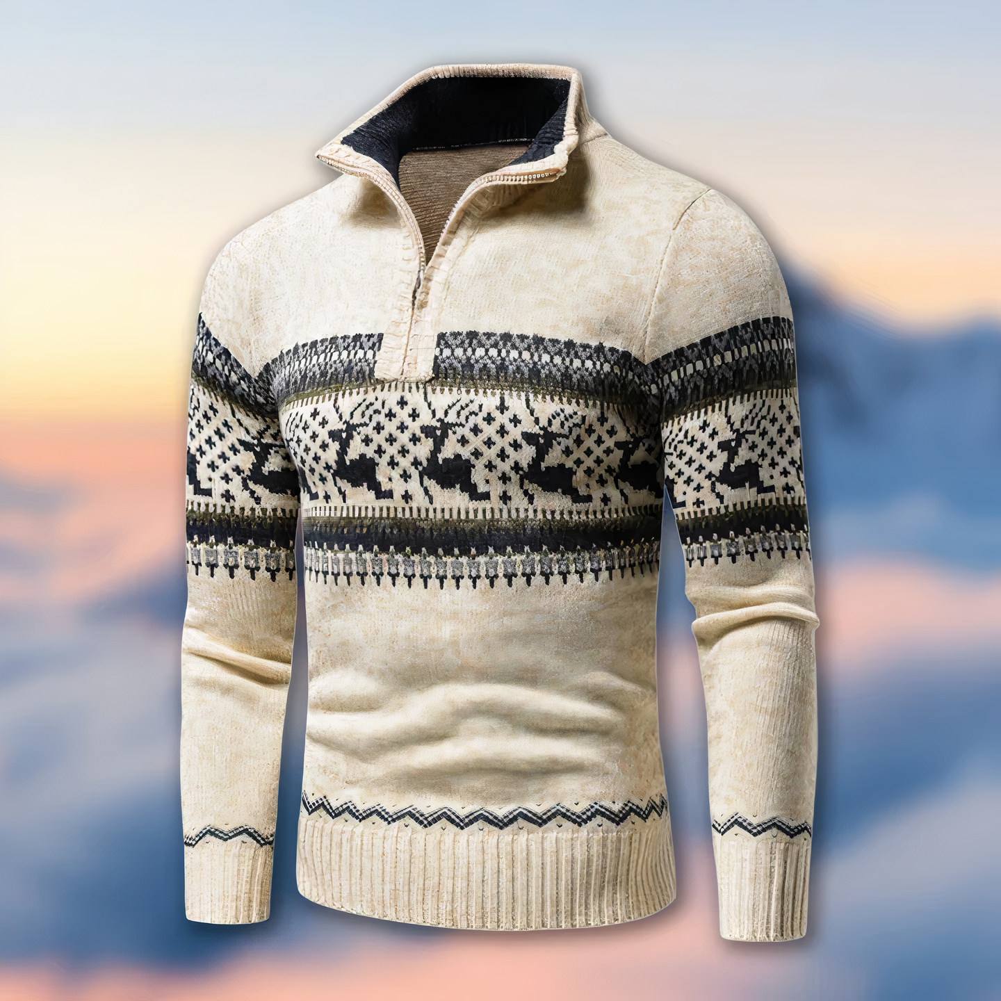 Jersey Mujer Cuello Alto Cremallera