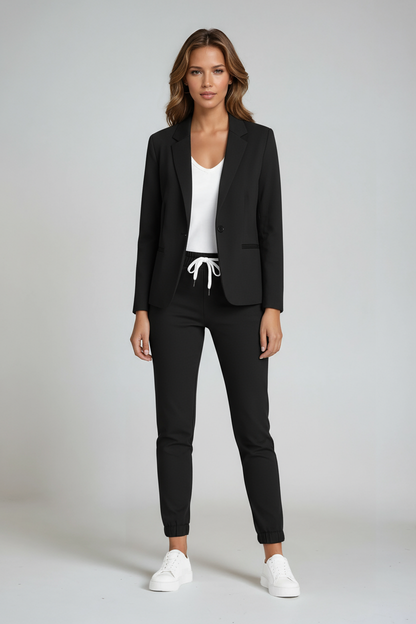 Traje Mujer Chaqueta Pantalón Elegante Slim