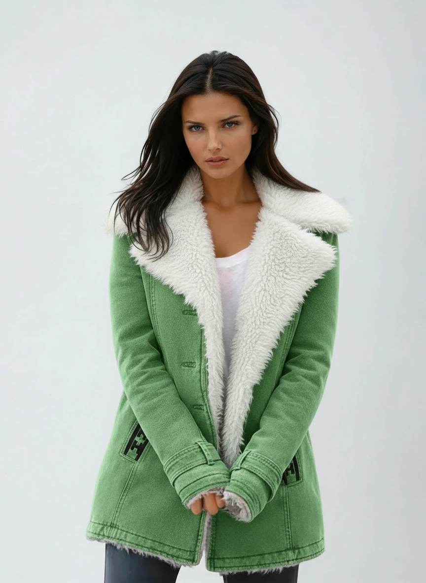 Chaquetón Mujer Invierno Peluche Abrigado - Vestiria