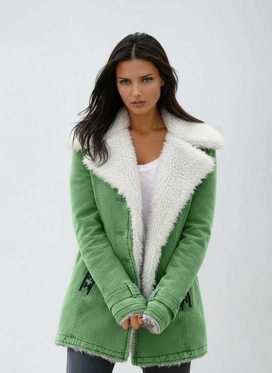 Chaquetón Mujer Invierno Peluche Abrigado - Vestiria