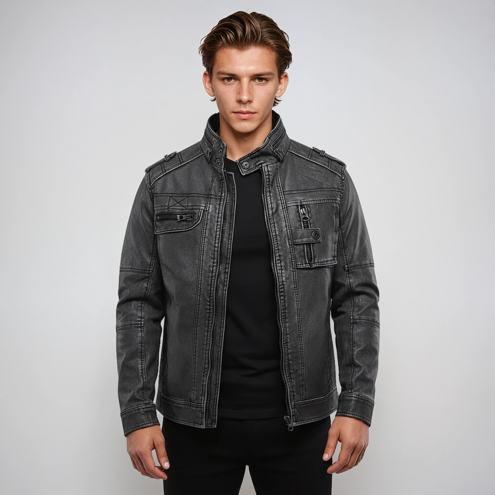 Chaquetón vaquero ajustado hombre - Vestiria