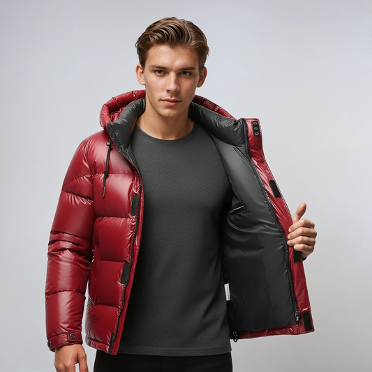 Abrigo Hombre Invierno Cálido con Capucha - Vestiria