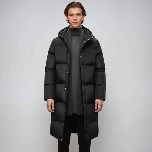 Chaquetón de abrigo con capucha para hombre invierno - Vestiria