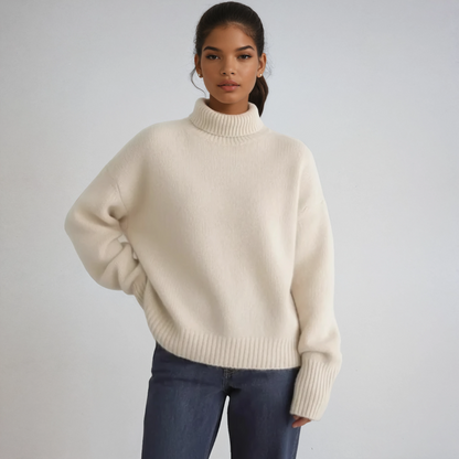 Sudadera Mujer Punto Cuello Alto Manga Larga - Vestiria