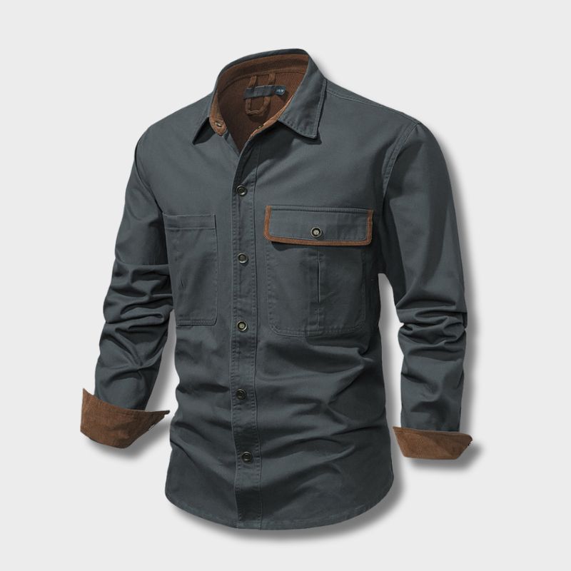 Camisa Hombre Manga Larga Estilo Clásico - Vestiria