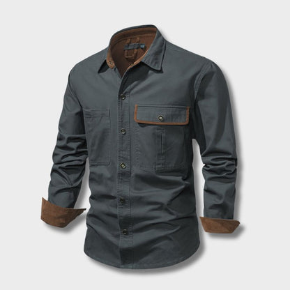 Camisa Hombre Manga Larga Estilo Clásico - Vestiria