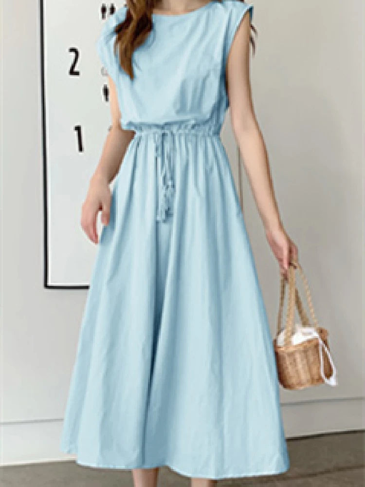 Vestido Midi Floral con Borlas Elegante